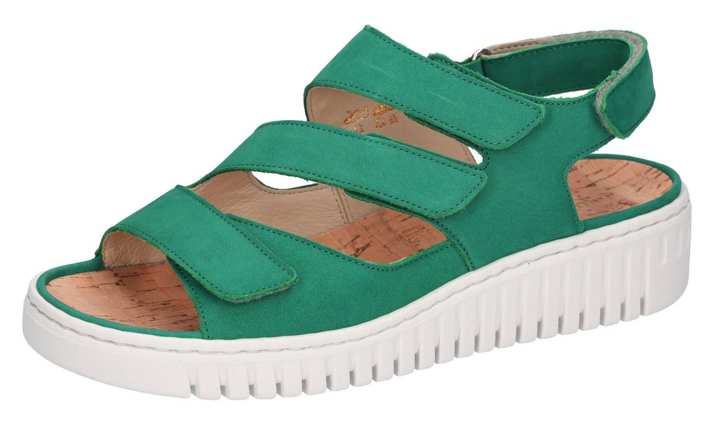 Waldläufer H-Willow Keilsandalette, Sommerschuh, Sandale, Keilabsatz, mit Kork-Fußbett, Weite H