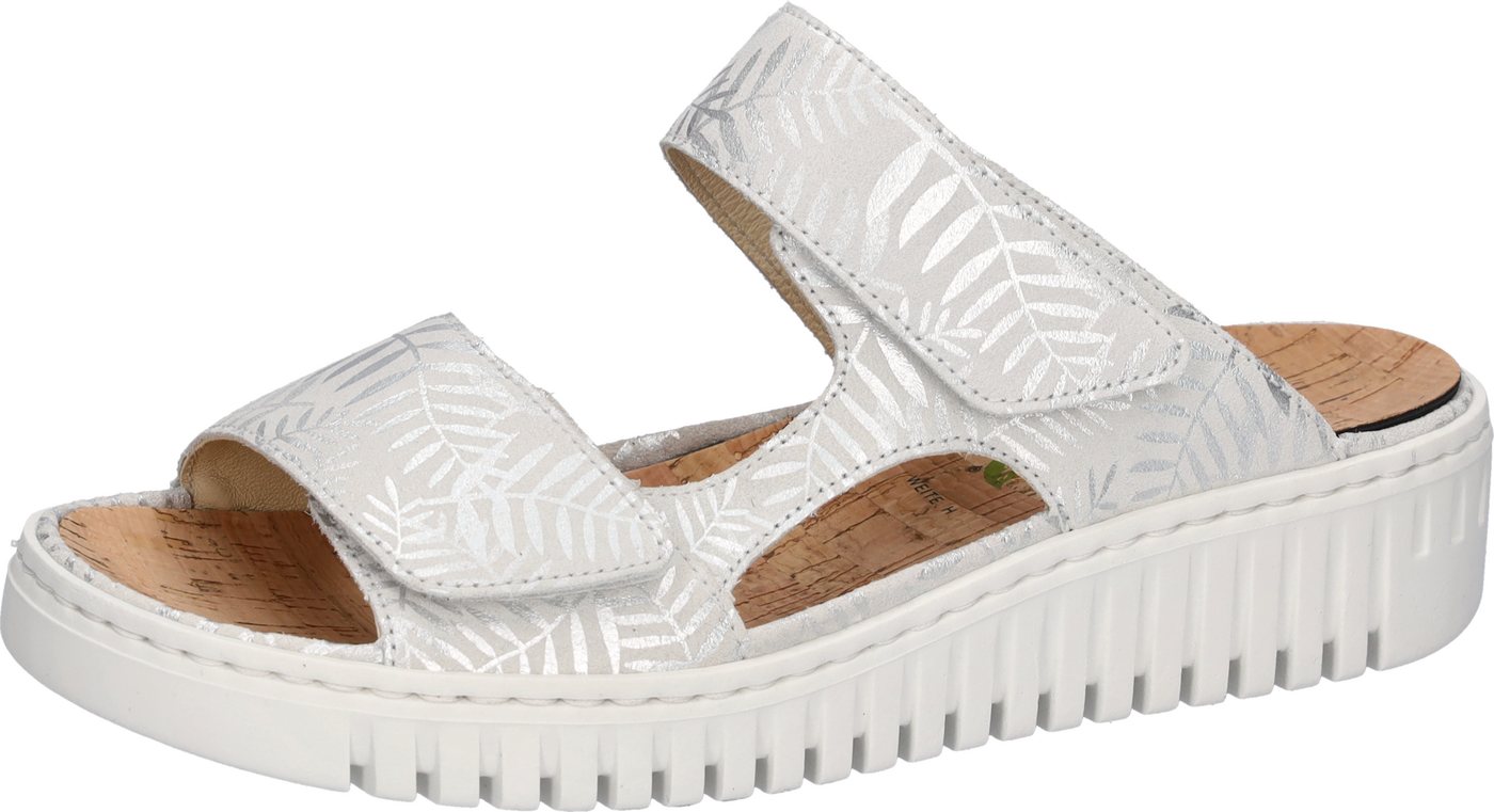 Waldläufer H-WILLOW Pantolette Sommerschuh, Hausschuh, Keilpantolette in Komfortweite H (sehr weit)