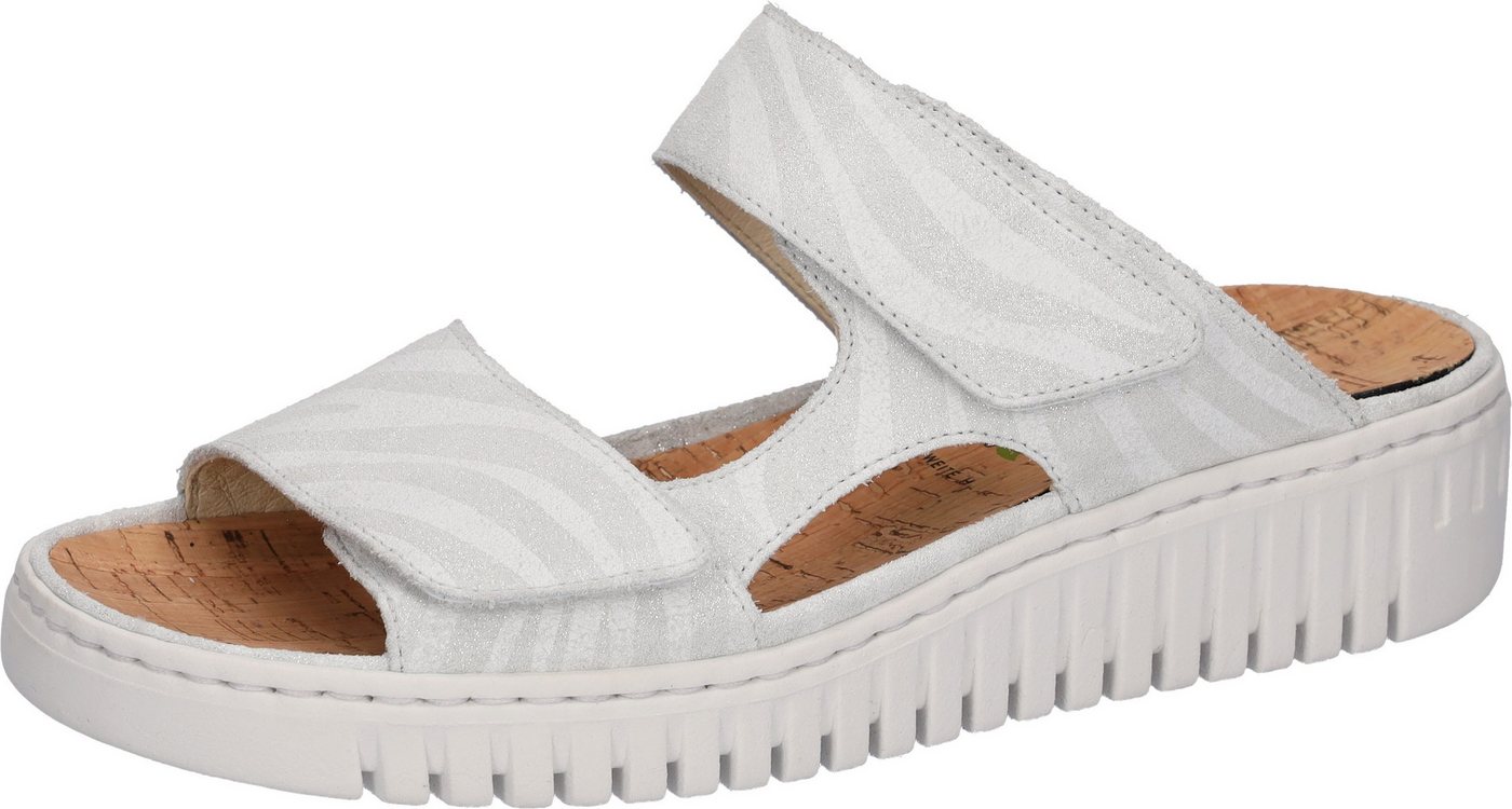 Waldläufer H-WILLOW Pantolette Sommerschuh, Hausschuh, Klettschuh in Komfortweite H (sehr weit)