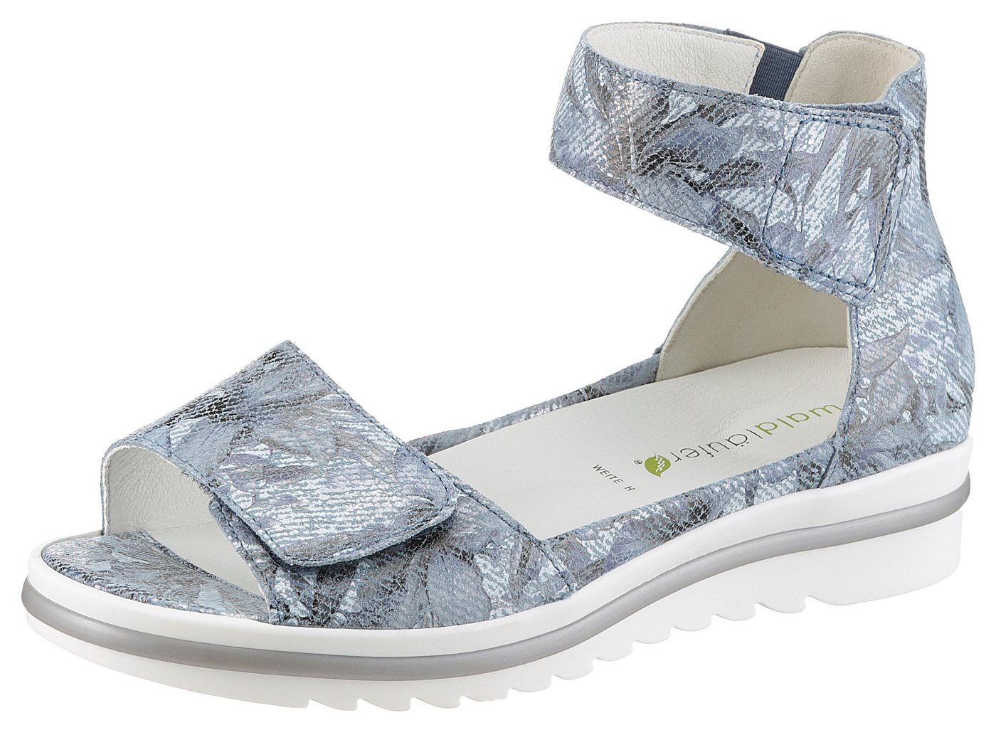 Waldläufer HAKURA Plateausandale, Sandalette, Sommerschuh, Bequemschuh mit Klettverschlüsse, H-Weite