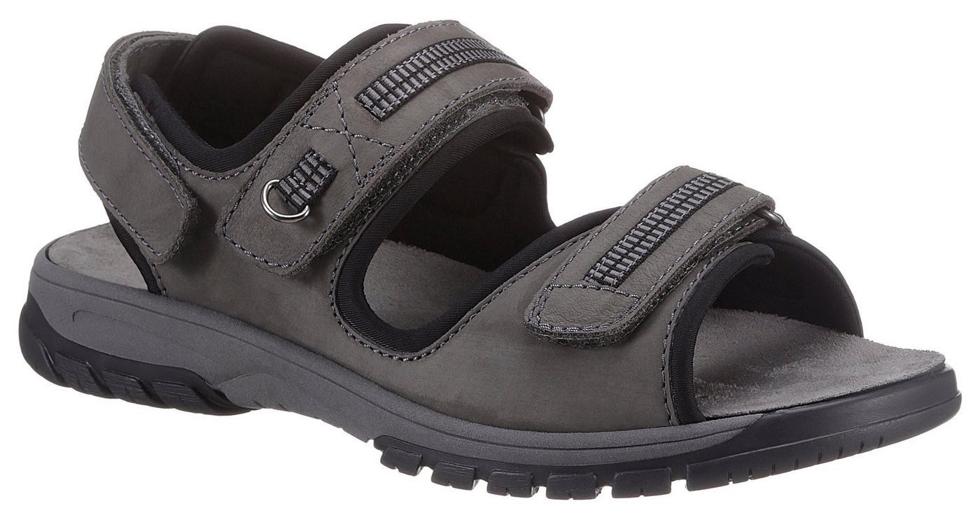 Waldläufer Harald Sandale, Sommerschuh, Klettschuh, Outdoorsandale, mit Klettriemchen, G-Weite