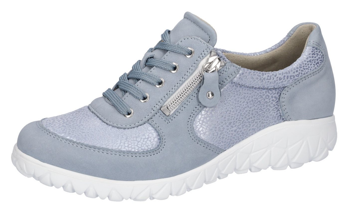 Waldläufer HAVY-Soft Schnürschuh Freizeitschuh, Halbschuh, Komfortschuh mit Reißverschluss, H-Weite