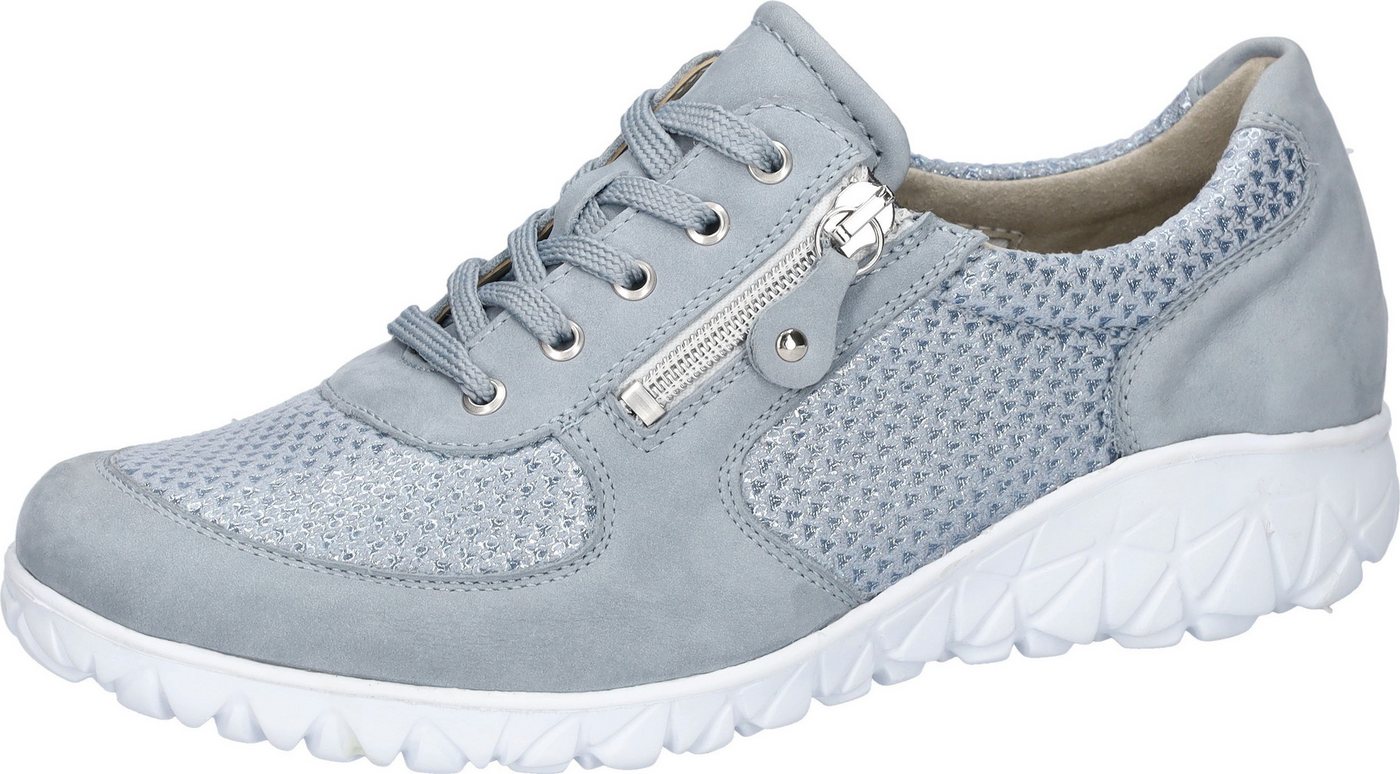 Waldläufer HAVY-Soft Schnürschuh Freizeitschuh, Halbschuh, Komfortschuh mit Reißverschluss, H-Weite