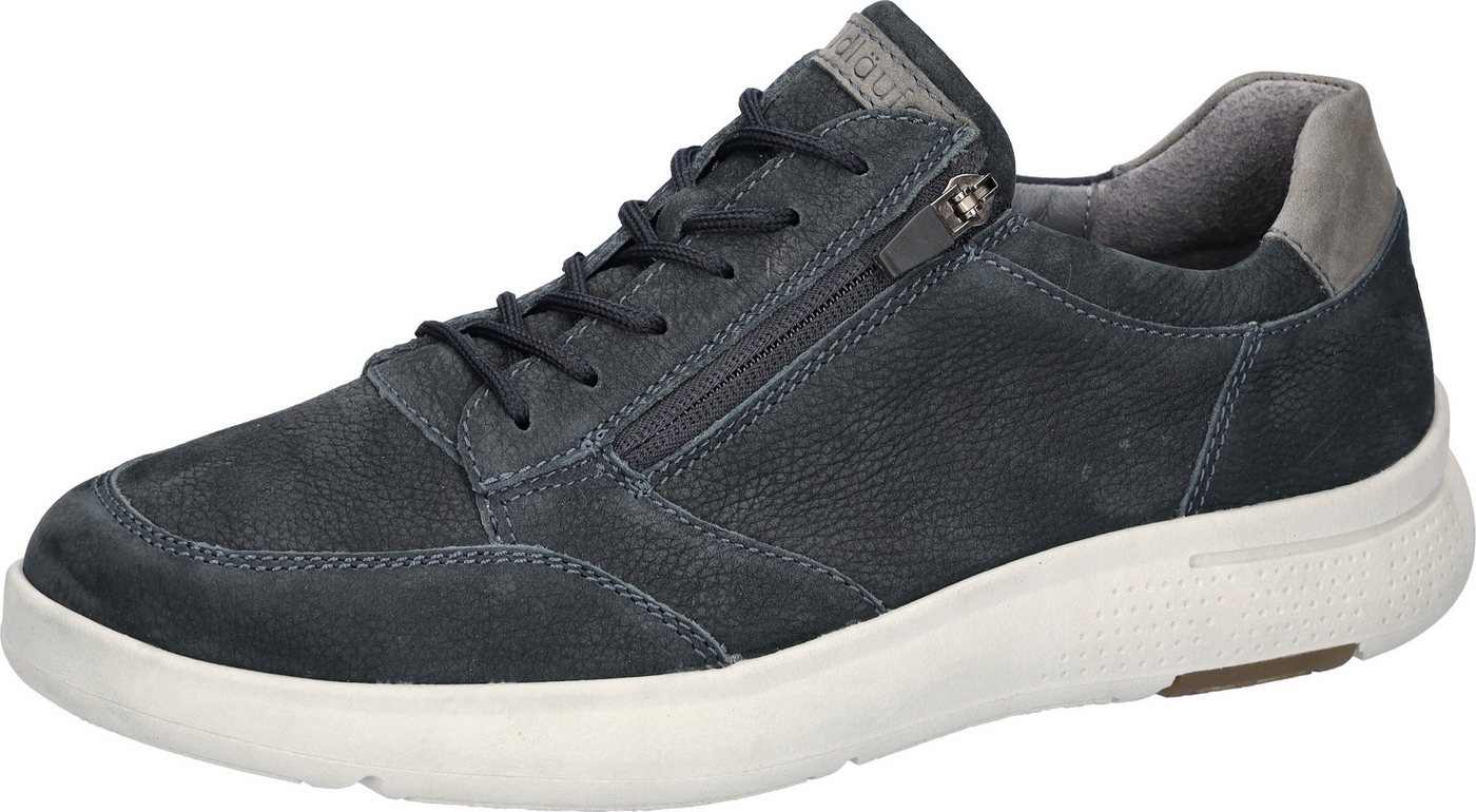 Waldläufer HEIKO Sneaker Komfortschuh, Halbschuh in Bequemweite H (sehr weit) (blau/grau)