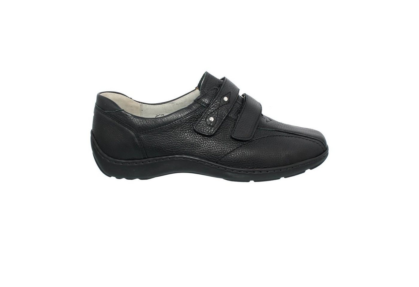 Waldläufer HENNI Klett- Halbschuh, Pigalle, schwarz, Pro- Aktiv Fussbe Klettschuh