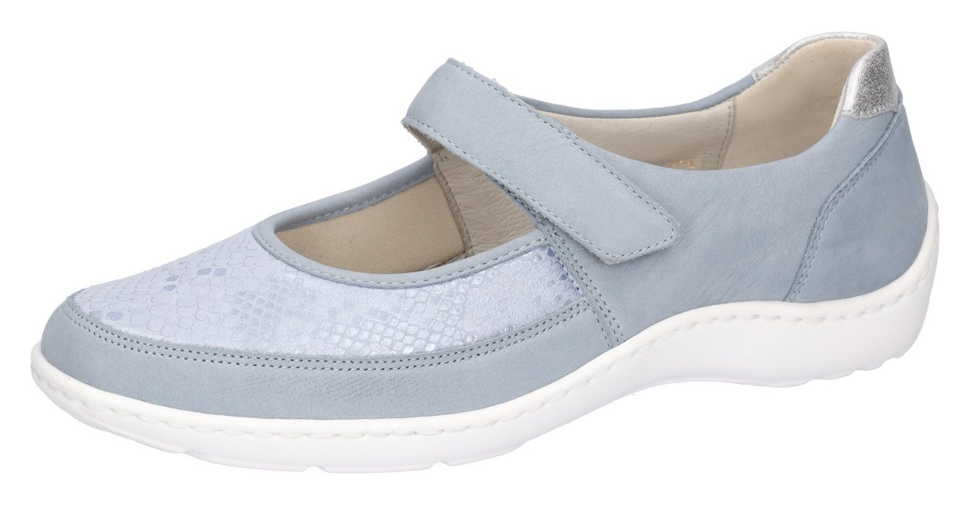 Waldläufer HENNI Riemchenballerina, Halbschuh, Komfortschuh, Klettschuh in Weite H (sehr weit)