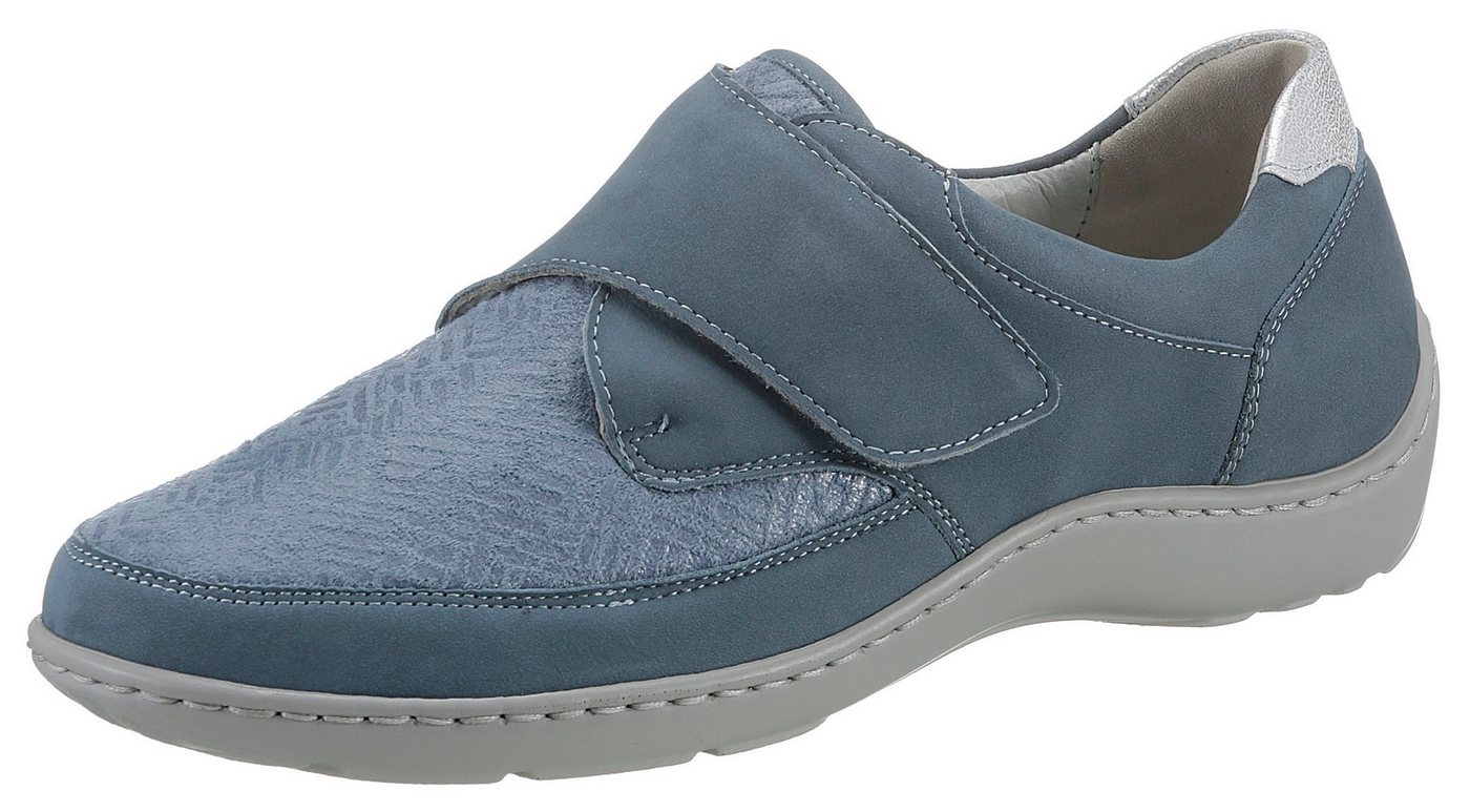 Waldläufer HENNI-Soft Klettschuh Komfortschuh, Freizeitschuh mit Textil-Stretch, H-Weite