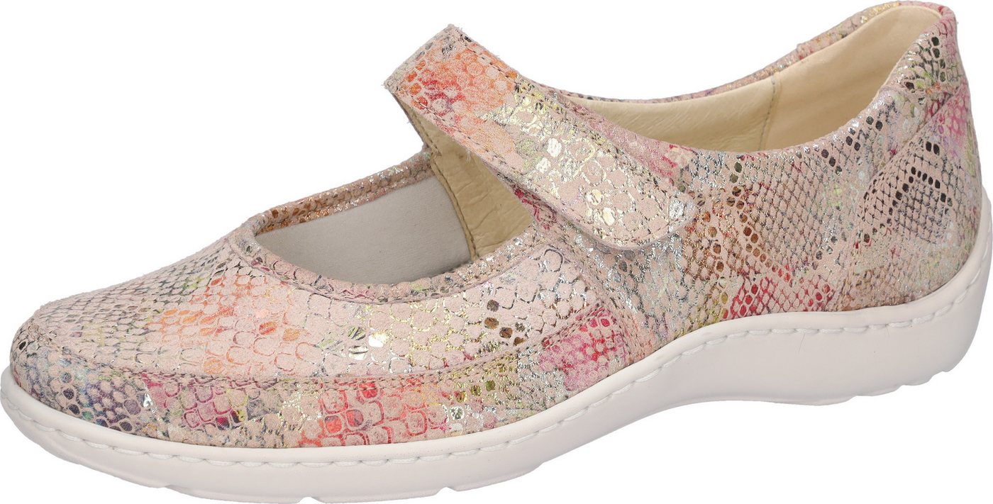 Waldläufer HENNI Soft Riemchenballerina Schlupfschuh, Klettschuh, Komfortschuh mit Klettriegel, H-Weite