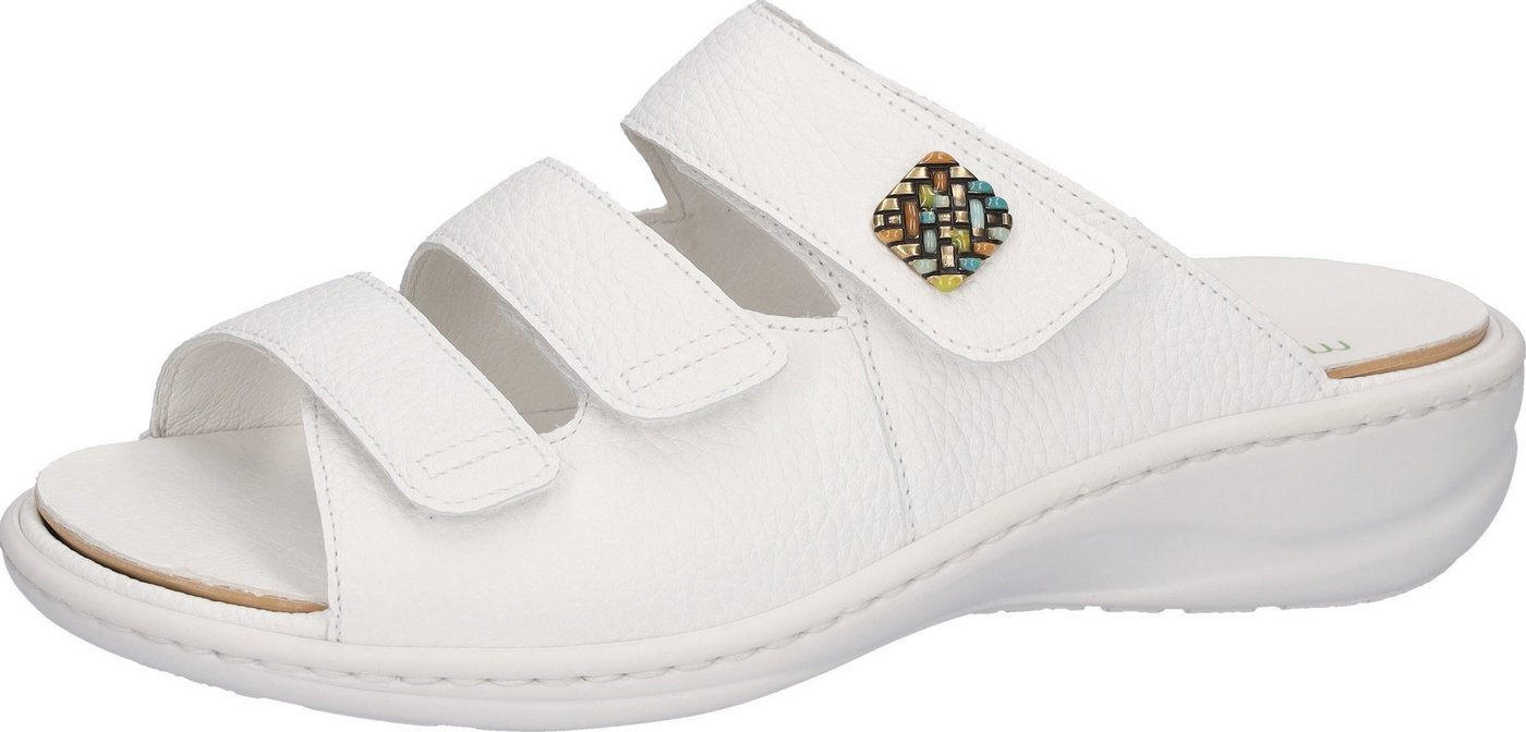 Waldläufer Heria Pantolette, Keilabsatz, Sommerschuh, Schlappen in Weite H, Klettverschlüsse