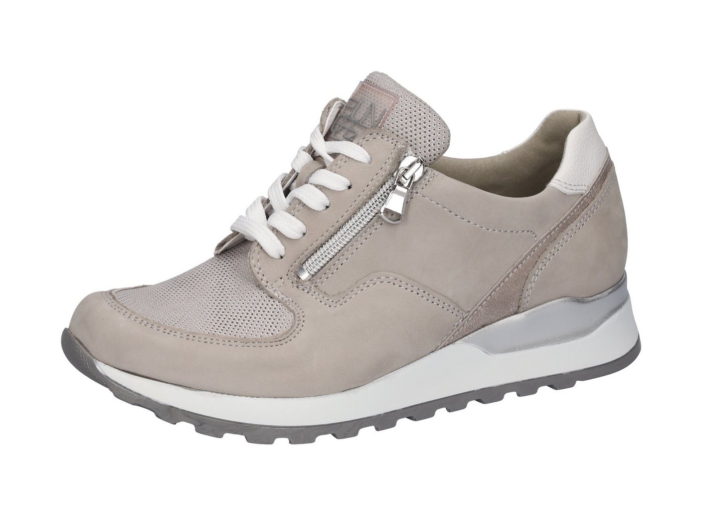 Waldläufer HIROKO Keilsneaker, Schnürschuh, Freizeitschuh, Halbschuh, Kontrastbesatz, Weite H