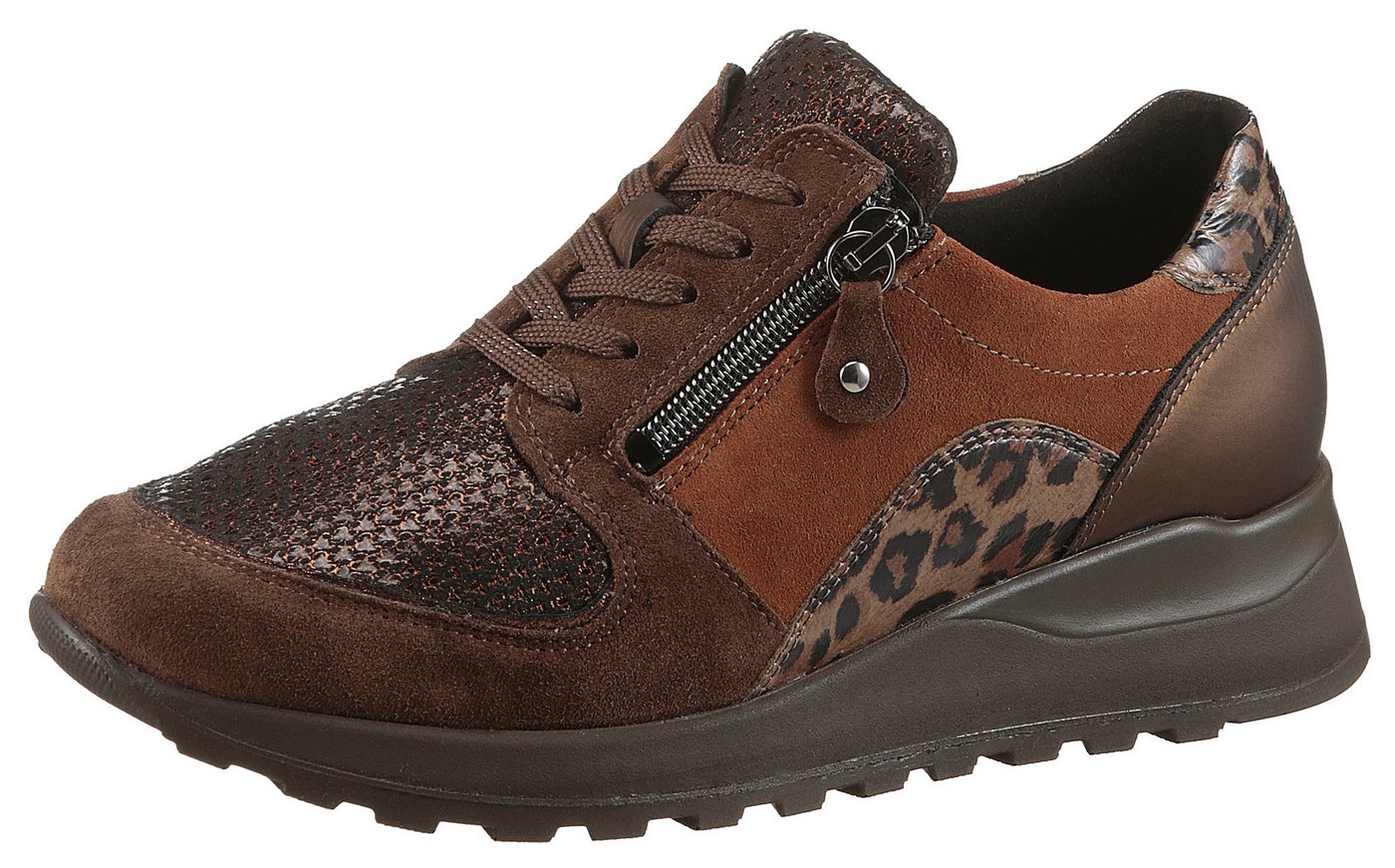 Waldläufer HIROKO-Soft Keilsneaker Schnürschuh, Komfortschuh, Orthotritt, in Bequemweite G (weit)