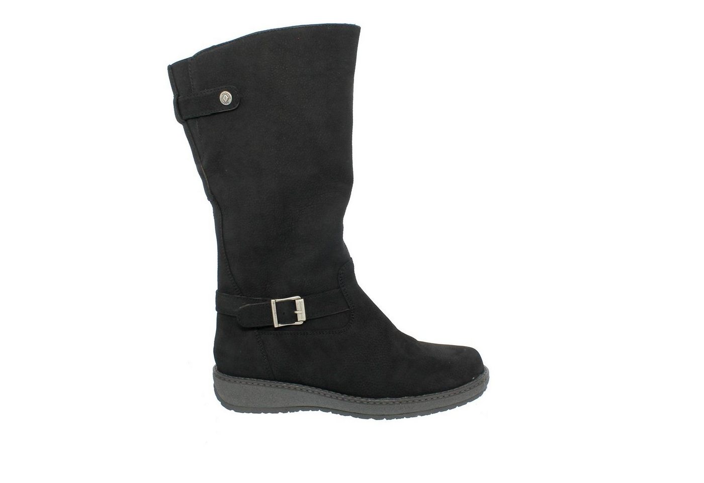 Waldläufer Hoja Stiefel (Langschaft), Futter echt Lammfell, Bear (Nubu Reißverschlussstiefel