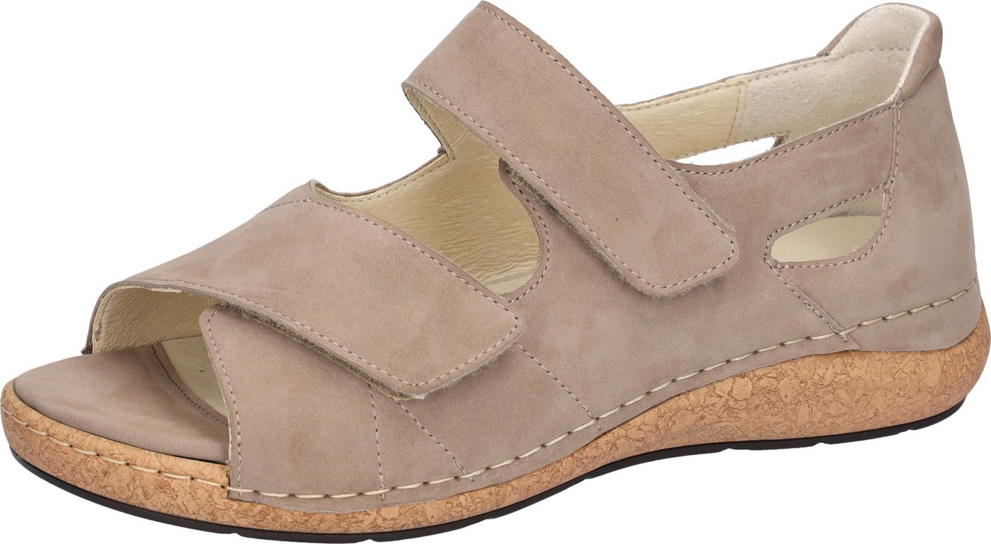 Waldläufer K-Heliett Sandale, Sommerschuh, Sandalette, Keilabsatz, in Komfortweite K (extraweit)