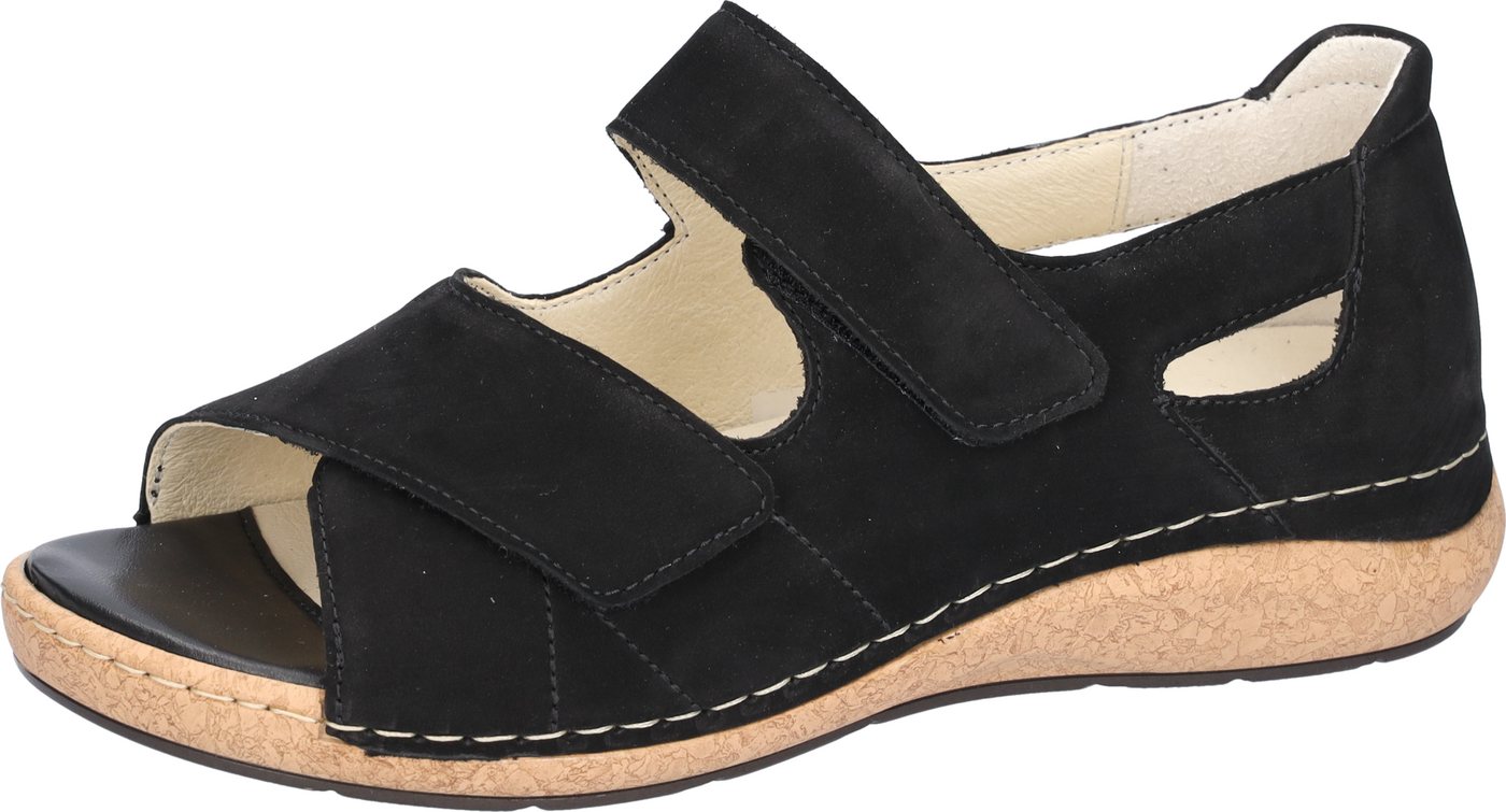 Waldläufer K-Heliett Sandale, Sommerschuh, Sandalette, Keilabsatz, in Komfortweite K (extraweit)
