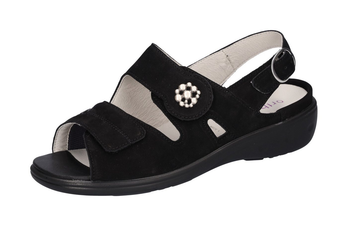 Waldläufer Kara-Soft Riemchensandale, Sommerschuh, Sandalette, Keilabsatz, mit Klettverschlüsse, K-Weite