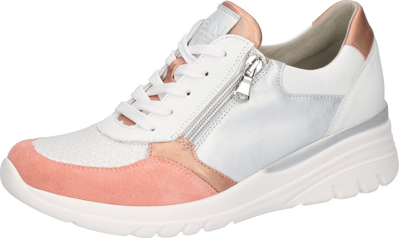 Waldläufer Keilsneaker Schnürschuh, Halbschuh, Freizeitschuh mit Kontrastbesatz