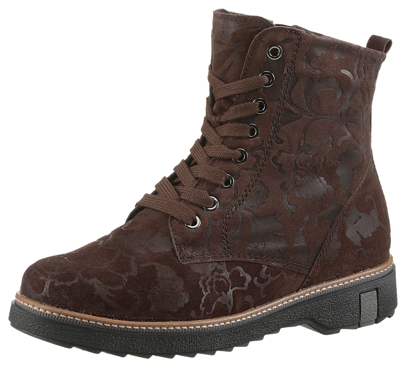 Waldläufer KITOMI Schnürstiefelette Schnürboots, Winterboots, Komfortschuh in extrabreiter Schuhweite K