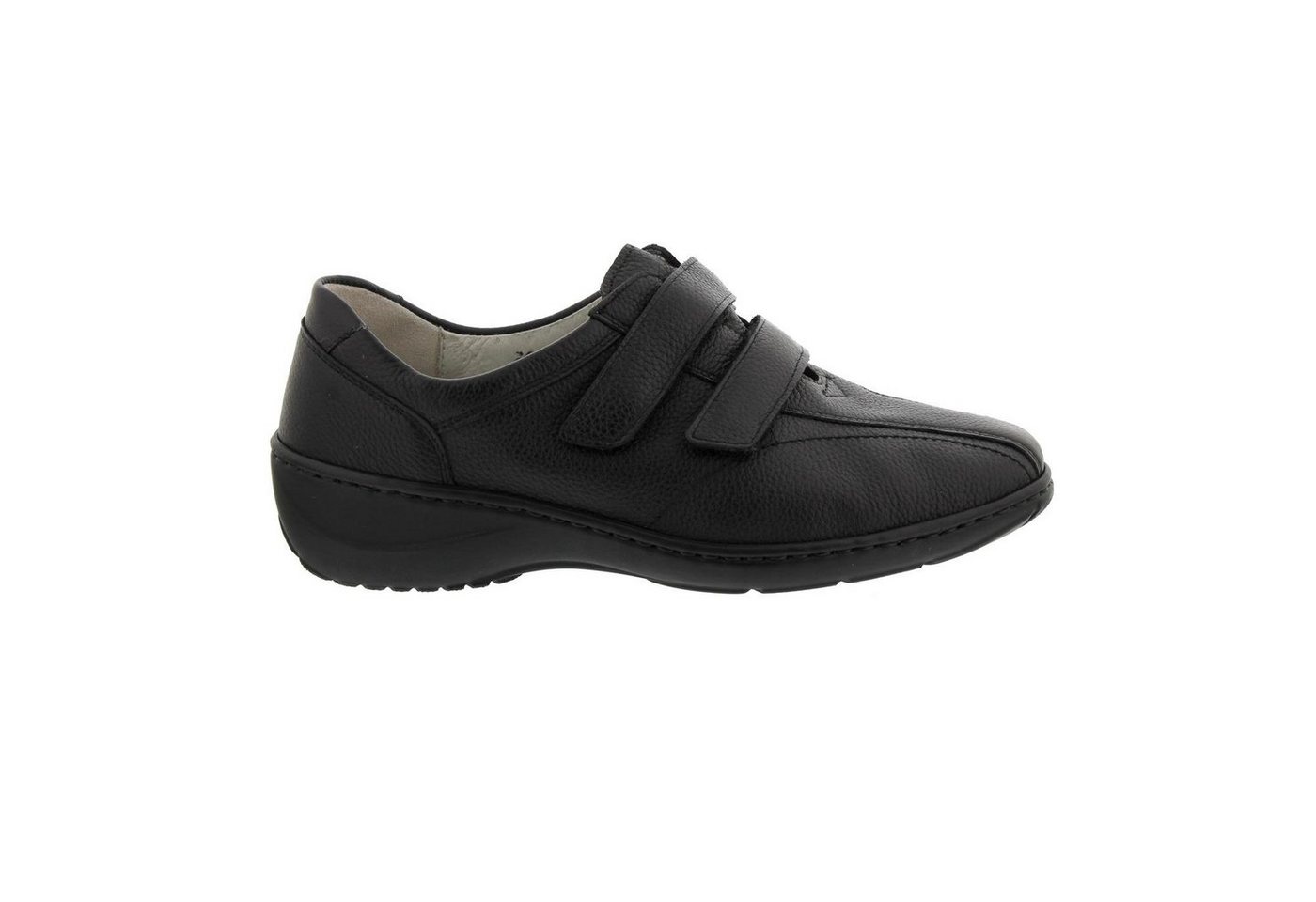 Waldläufer Kya, Klettverschluss, Pigalle (Glattleder), schwarz, Weite Klettschuh