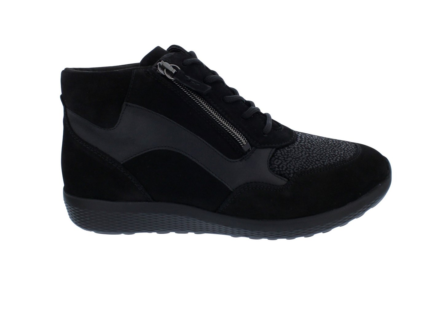 Waldläufer M-IRA Bootie OrthoTritt 815M80-304-001, Nubukleder/ Minileo Schnürstiefel