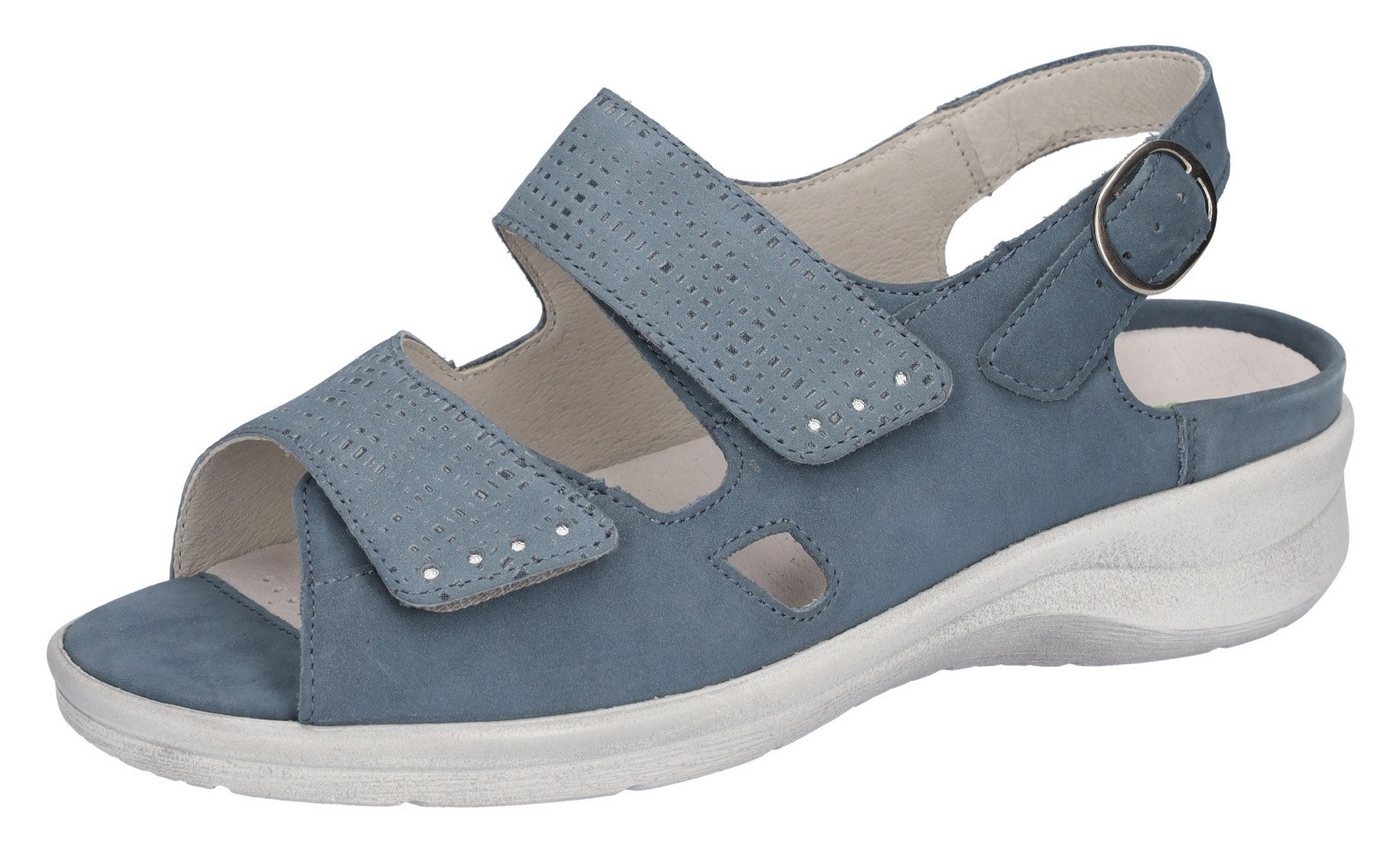 Waldläufer MERLE Sandale, Komfortschuh mit Klettverschlüsse und Druckknopf, M-Weite