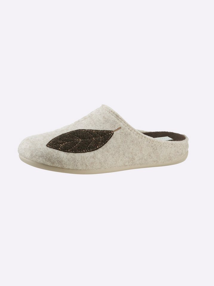 Waldläufer Pantoffel Hausschuh (beige)