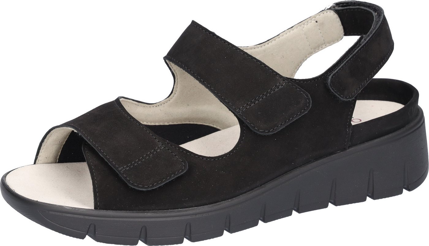 Waldläufer Plateausandale Klettschuh, Sommerschuh, Komfortschuh, Klettverschlüsse, Extraweite K