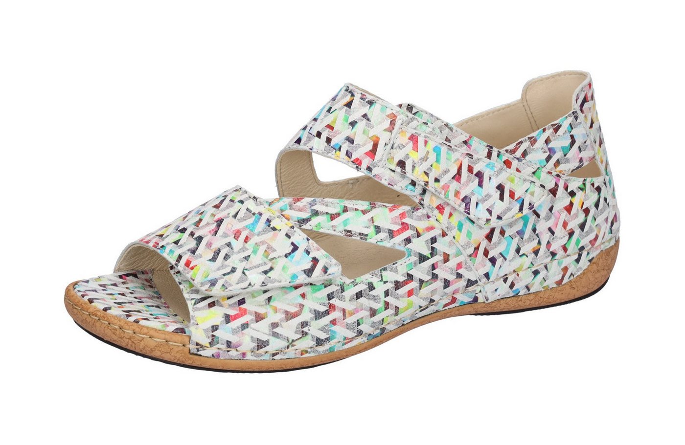 Waldläufer Sandale, Klettschuh, Bequemschuh, Sommerschuh in Komfortweite H (sehr weit)