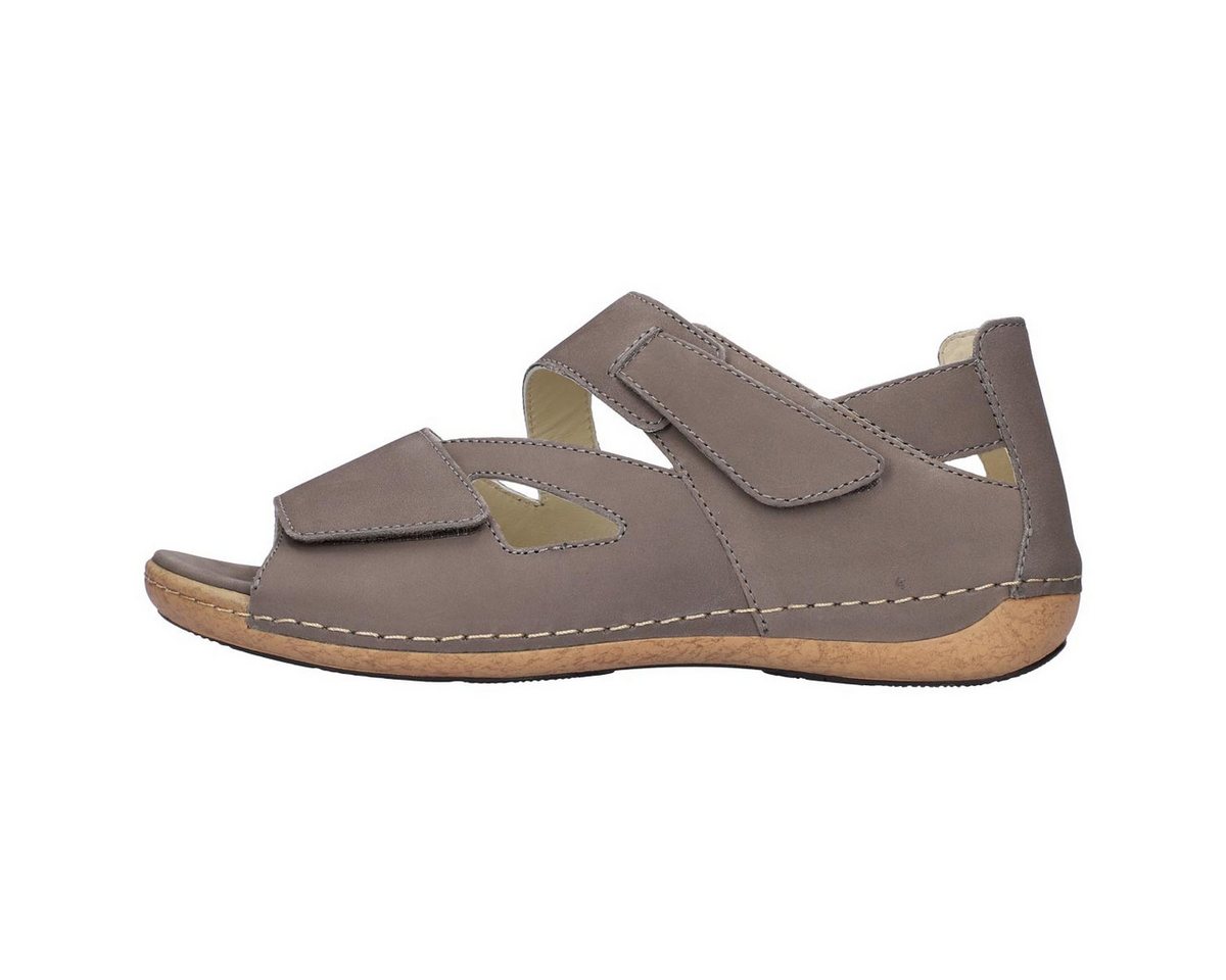 Waldläufer Heliett Sandale (1-tlg) Sandalen - Herausnehmbares Fußbett, Aus hochwertigem Nubukleder (grau)
