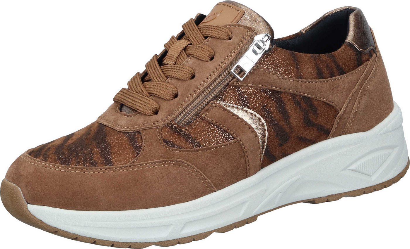 Waldläufer Schnürer Schnürschuh aus Nubuk/Leder (mittelbr.)