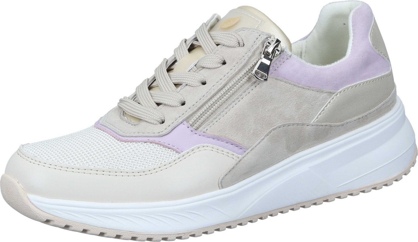 Waldläufer Schnürer Schnürschuh aus Velours/Mesh