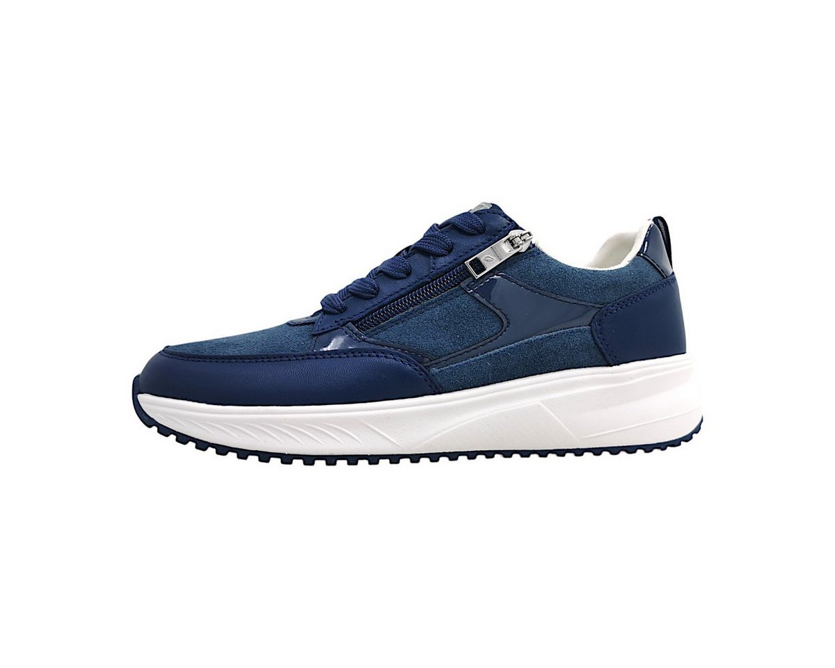 Waldläufer Schnürer Schnürschuh (blau)