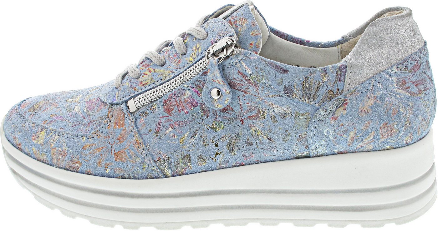 Waldläufer Schnürschuh (blau/silber)