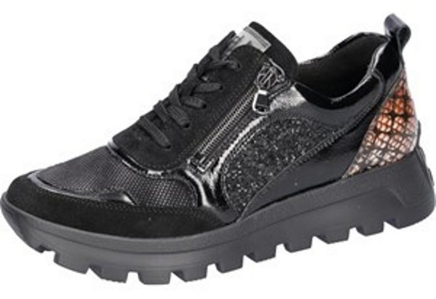 Waldläufer Schnürschuh (schwarz)