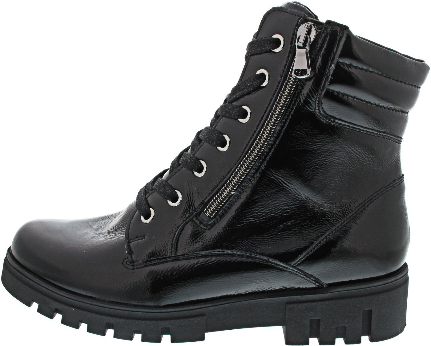 Waldläufer Schnürstiefelette (schwarz)