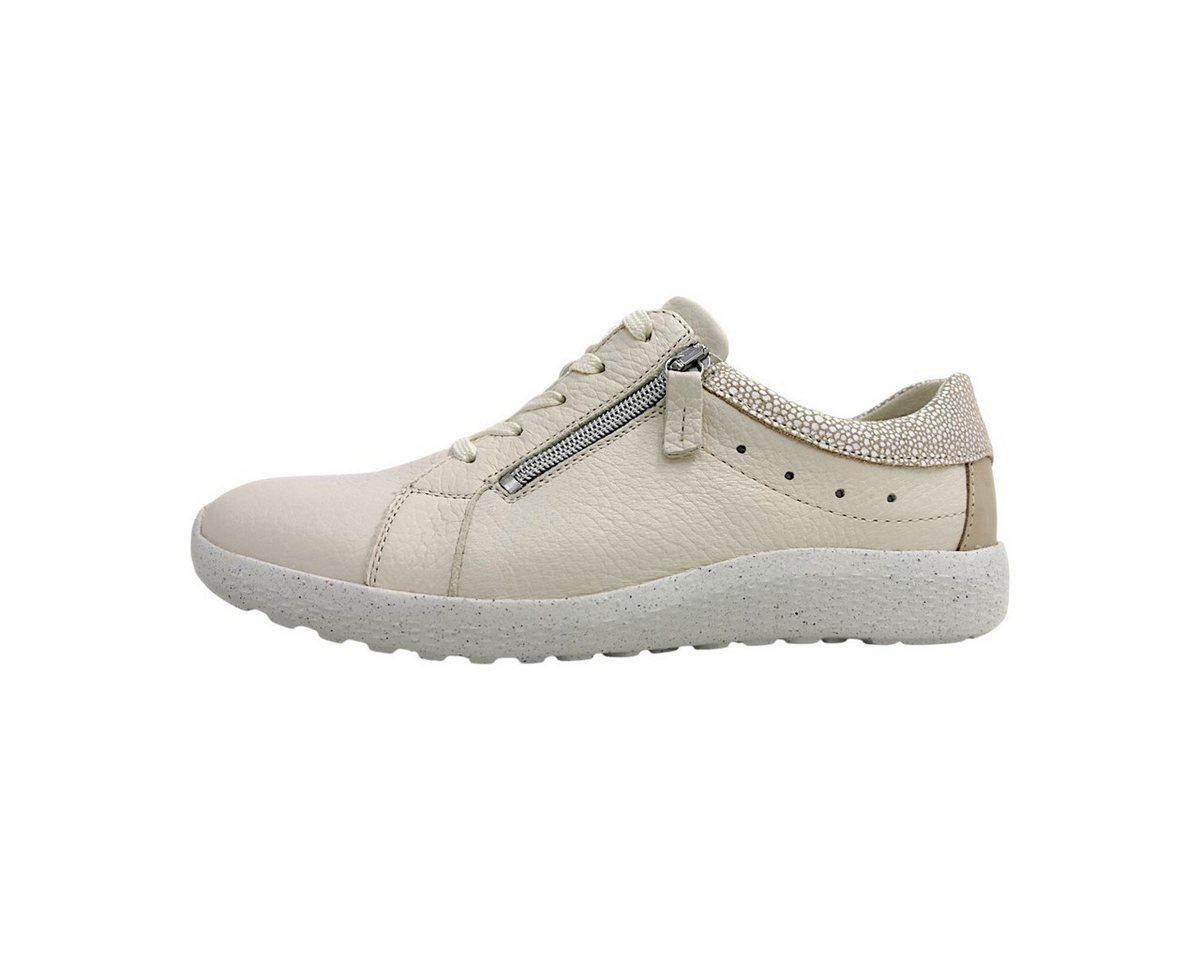 Waldläufer sportlicher Schnürer Schnürschuh (beige)