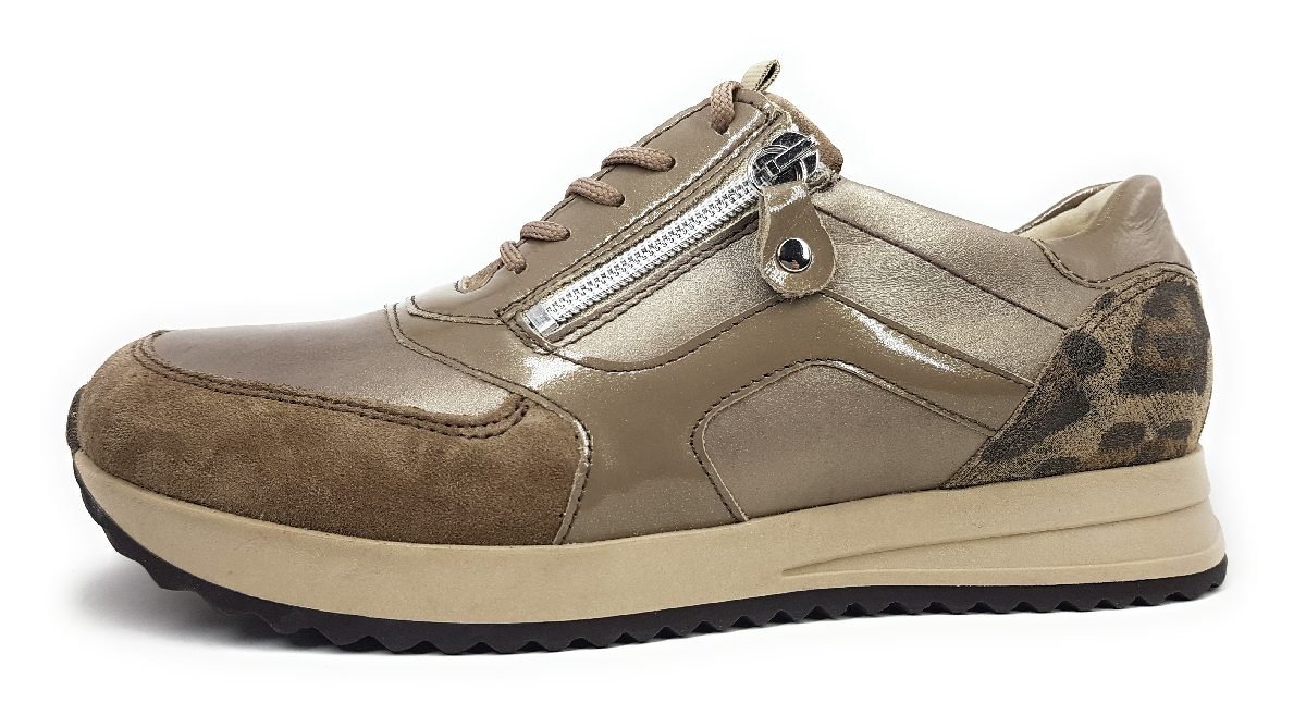 Waldläufer sportlicher Schnürer Schnürschuh (braun)