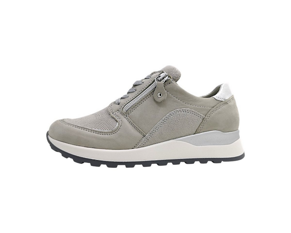 Waldläufer sportlicher Schnürer Schnürschuh (grau)