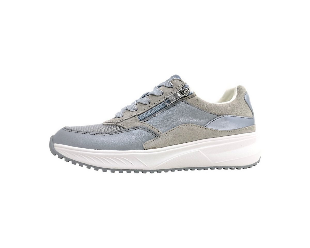 Waldläufer sportlicher Schnürer Schnürschuh (grau)