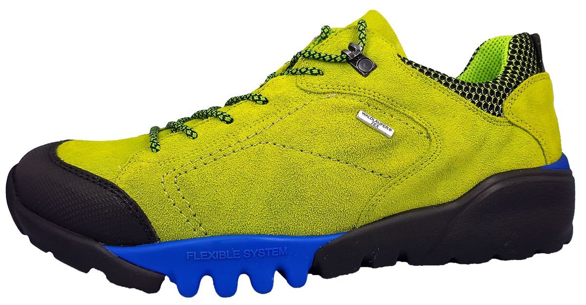 Waldläufer sportlicher Schnürer Schnürschuh (grün)