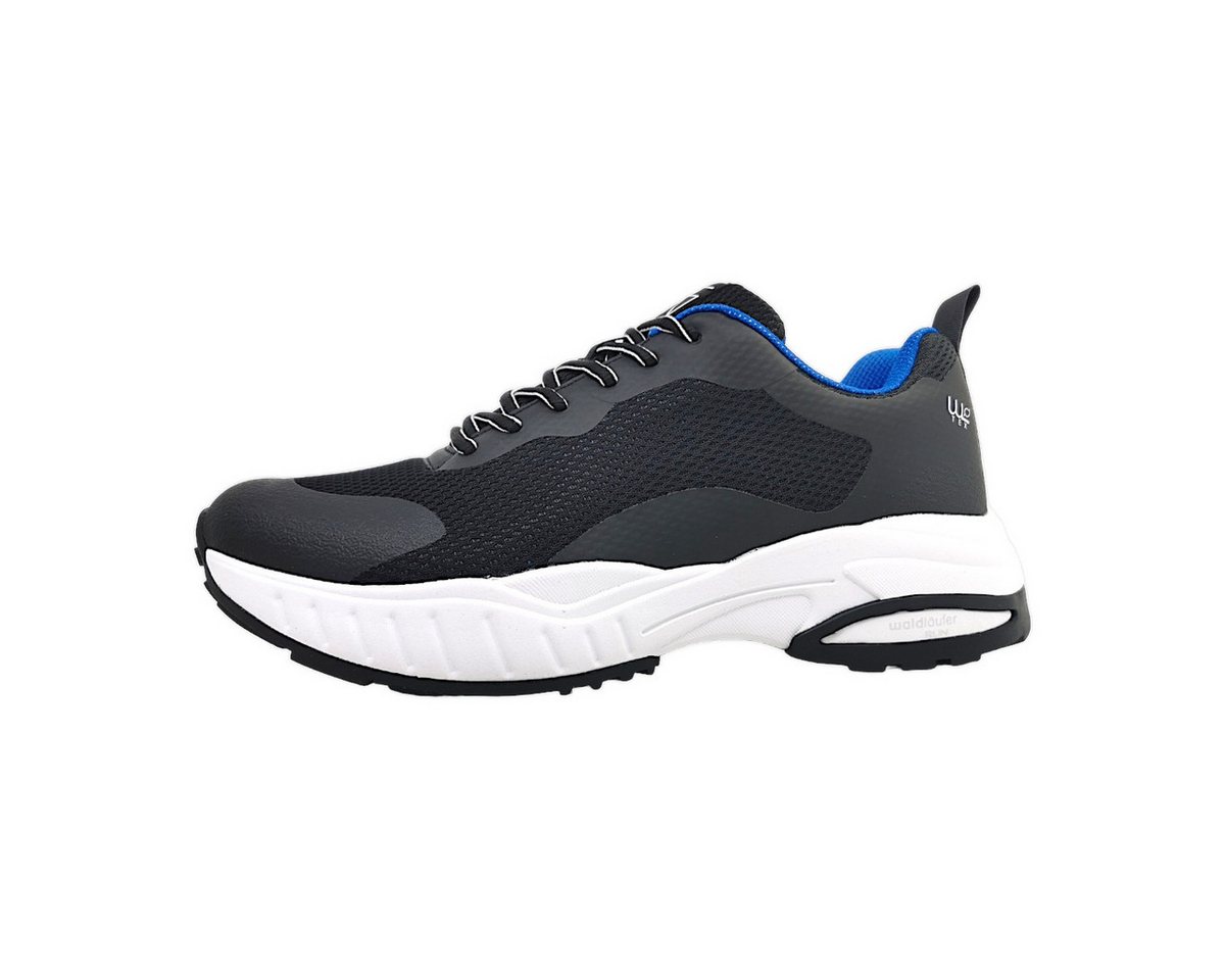 Waldläufer sportlicher Schnürer Schnürschuh (schwarz)