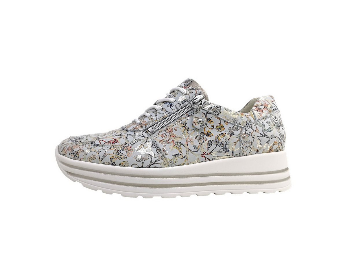 Waldläufer sportlicher Schnürer Schnürschuh (weiß)