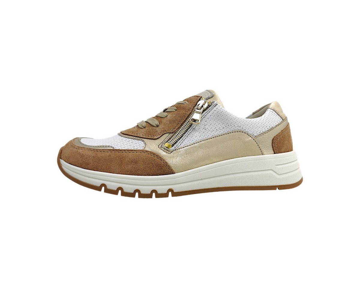 Waldläufer sportlicher Schnürer Schnürschuh (weiß)