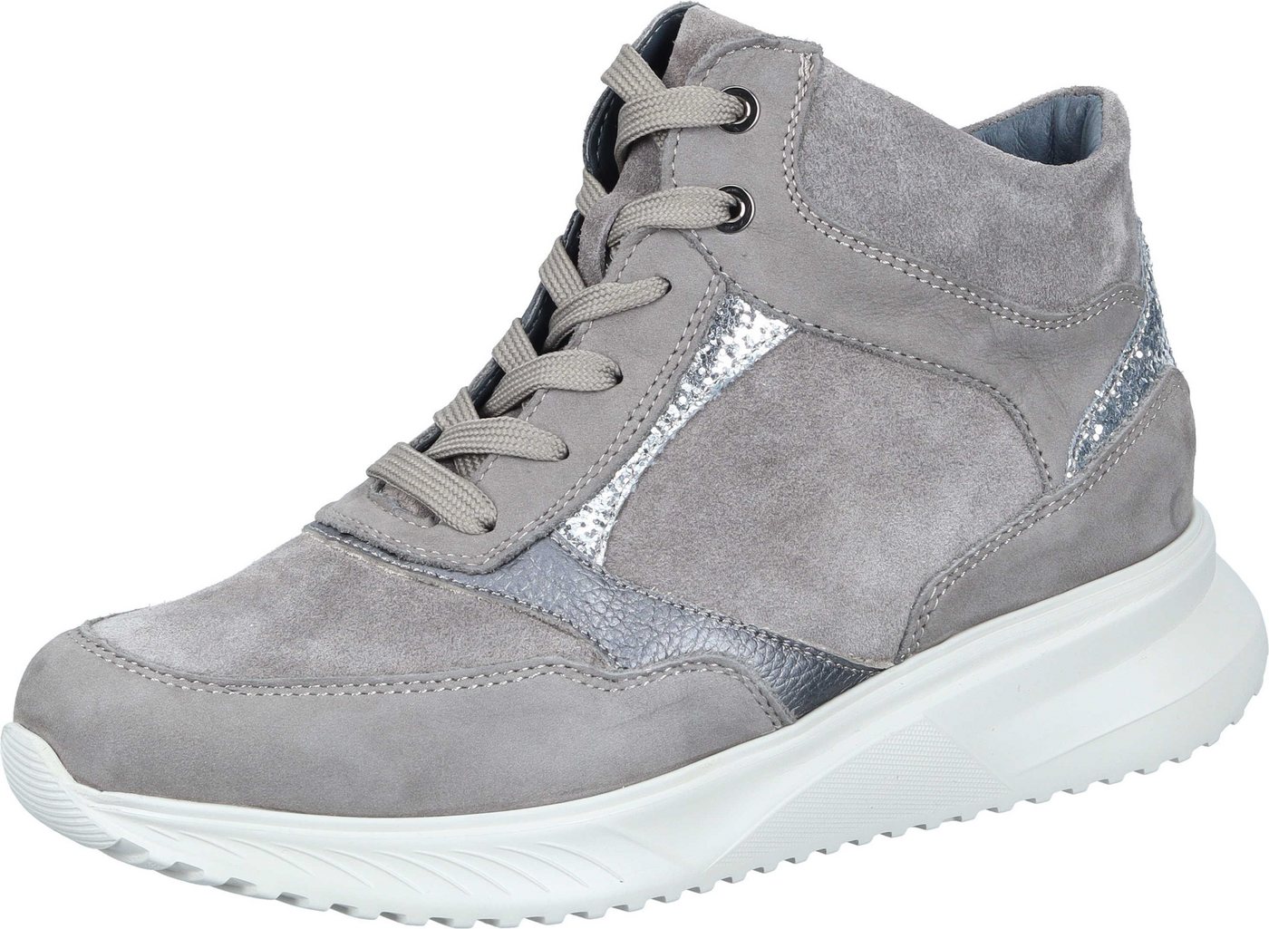 Waldläufer Stiefeletten Schnürschuh aus Veloursleder