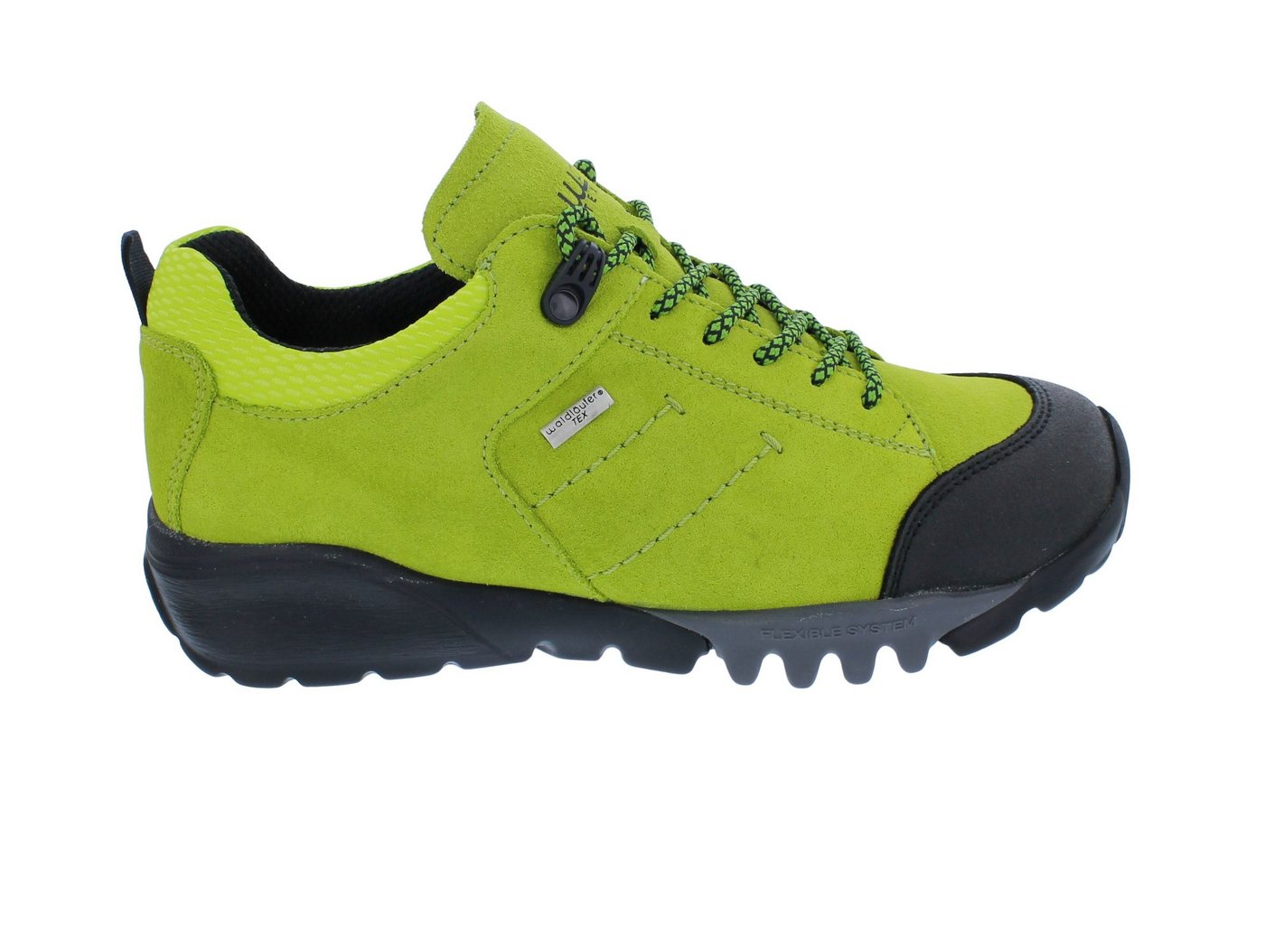 Waldläufer Wanderschuhe H-Amiata 787952-408-229, Velourleder mit Gummi Schnürschuh