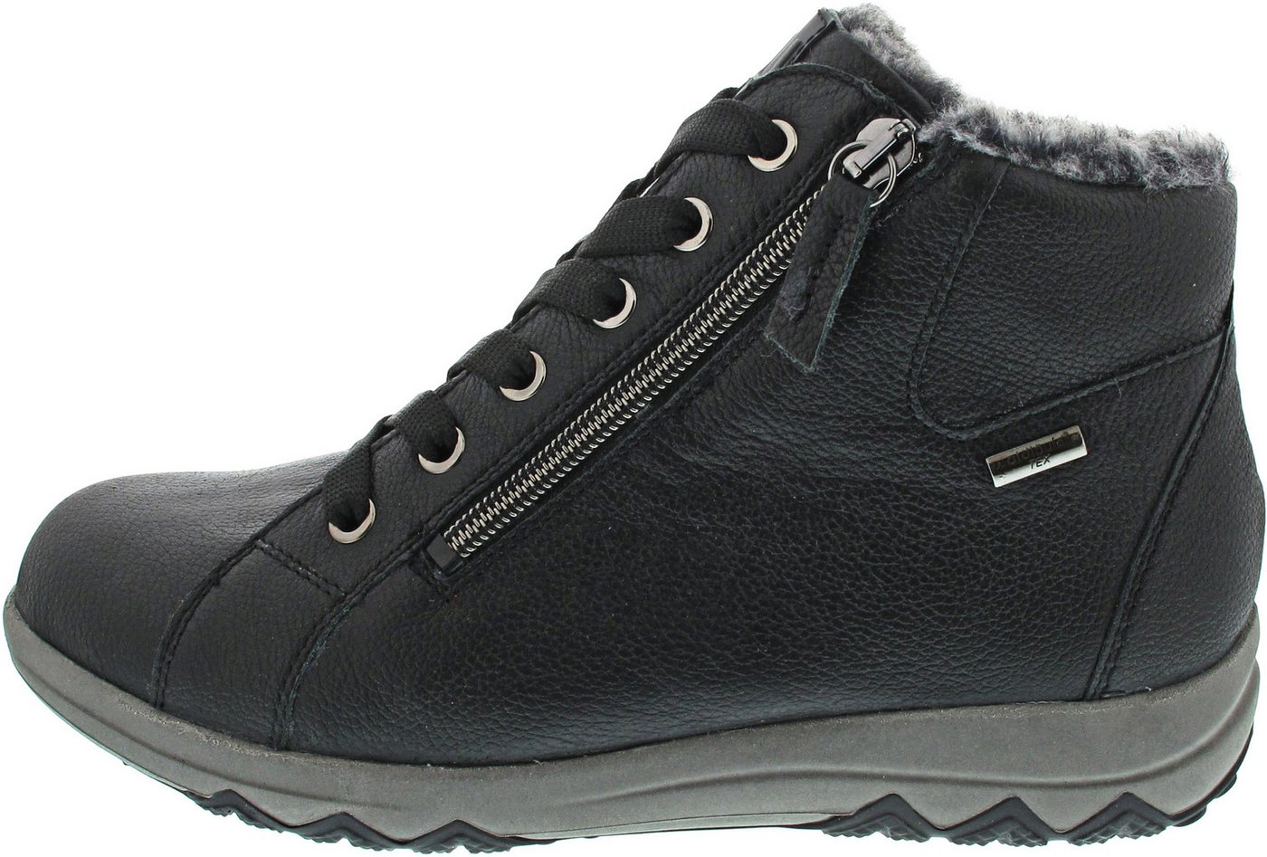 Waldläufer Westernstiefelette (schwarz)