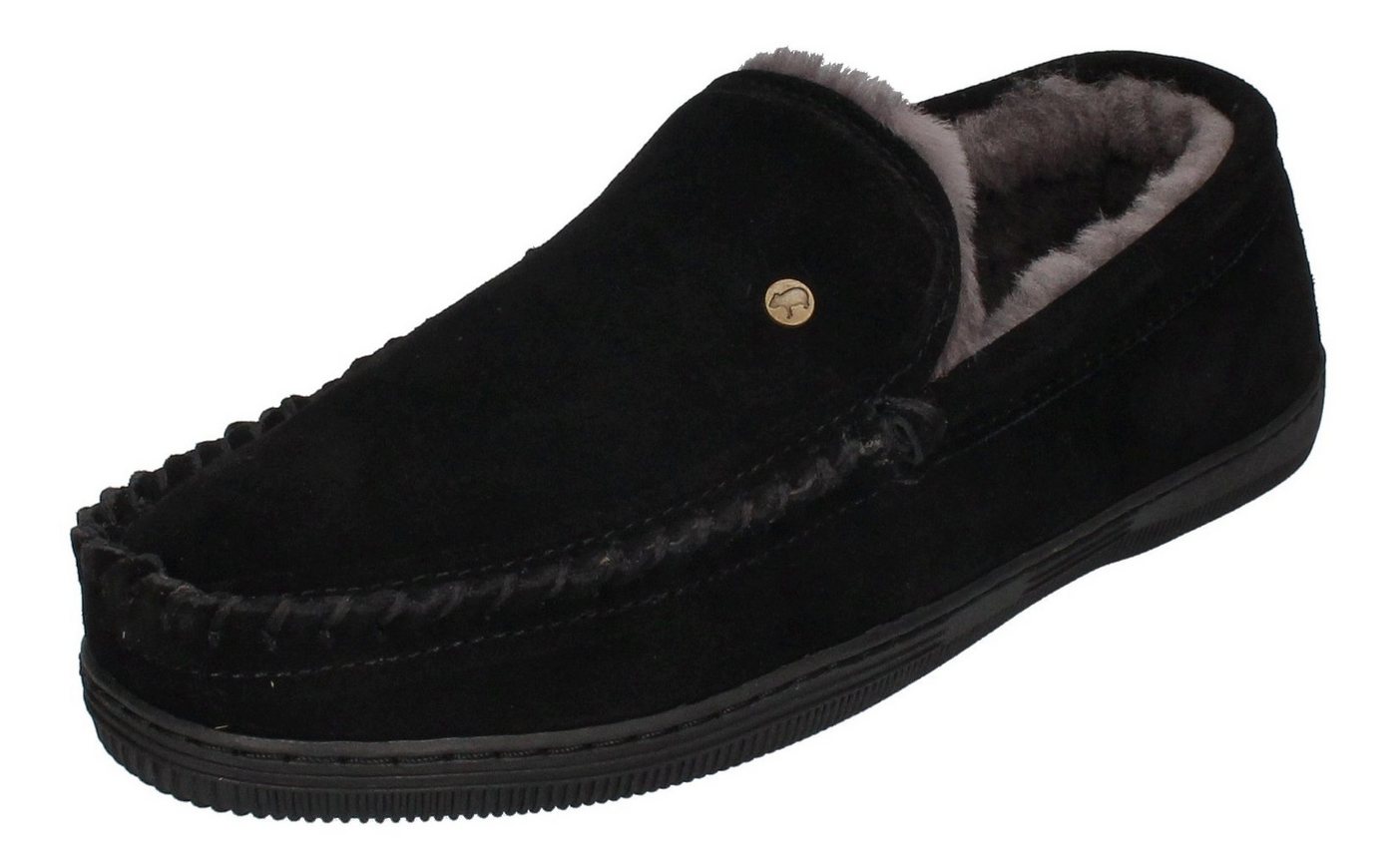 Warmbat Grizzly Suede GRZ4410-99 Hausschuh Black