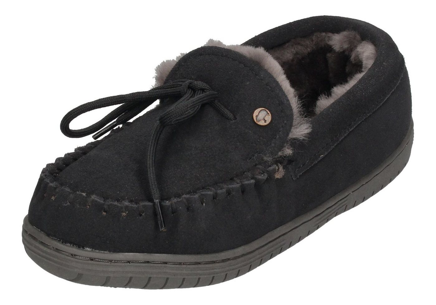 Warmbat Koala Suede KLA3410-89 Hausschuh Charcoal