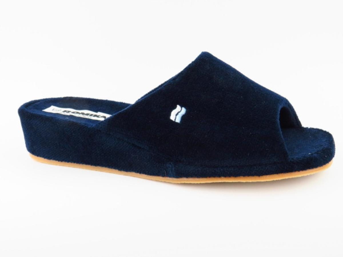 Westland Paris Frottee Marine Hausschuh