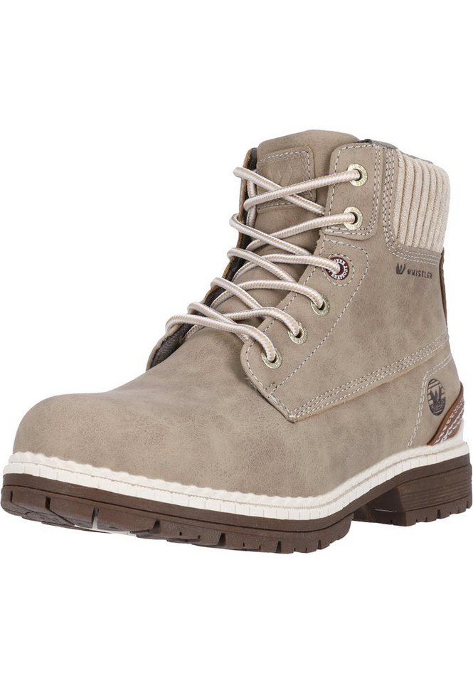 WHISTLER Lasti Stiefel mit Schnürung und Allwetterprofil (beige/braun)