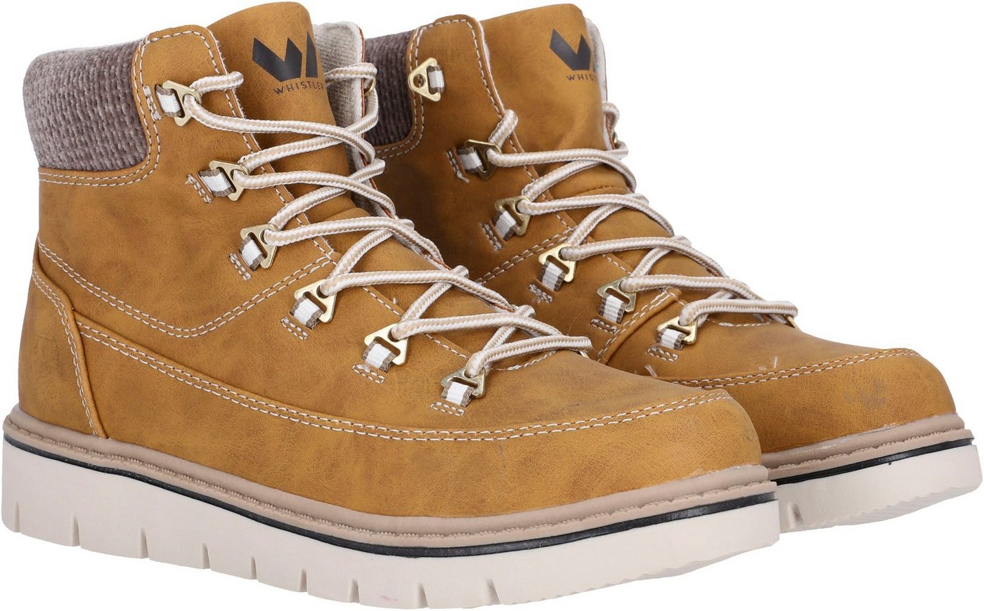 WHISTLER Naje W Boot Winterboots Winterstiefel, Schnürstiefel, Winterschuhe, Snowboots, gefüttert (braun)